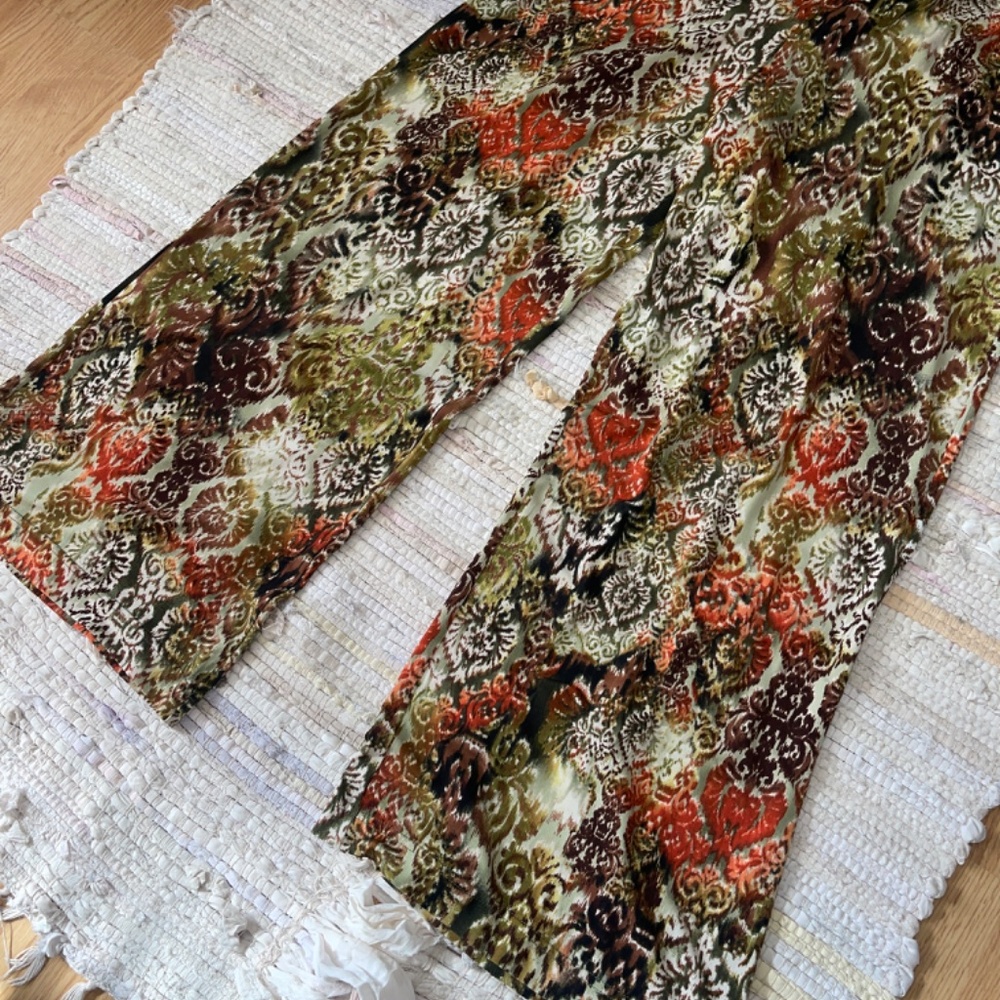 N Touch Pull On Wide Leg Stretch Palazzo Pants Size Medium - Picture 2 of 5